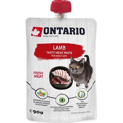 Ontario Cat lamb tasty meat paste 12 x 90 g