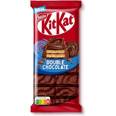 KitKat tabuľka Double chocolate s mliečnou a horkou čokoládou, s oblátkou a kakaovou náplňou 99 g