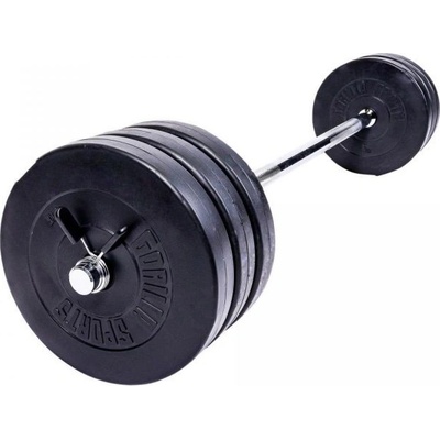 Gorilla Sports set nakládací tyče a závaží 38 kg