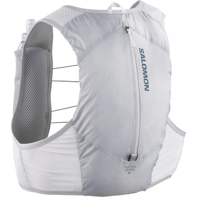 Salomon Hydra Access 4 One F běžecká vesta včetně láhví šedá tmavě šedá
