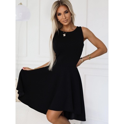 Numoco Уникална рокля с по-дълъг гръб - черна Numoco numoco | Cheren | ЖЕНИ | S