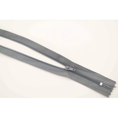 Nedeliteľný jemný plastový špirálový zips (veľkosť číslo 3) rôzne farby - dĺžka 12 cm - 60 cm 20 cm Stredne šedá 2