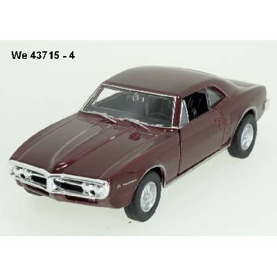 Welly Pontiac Firebird 1967 burgundy code 43715 modely aut 1:34