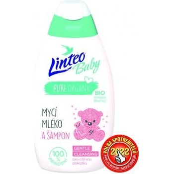 LINTEO Baby Mycí mléko a šampon 425 ml