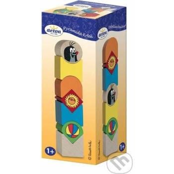 Detoa Pyramida Krtek skládačka dřevo