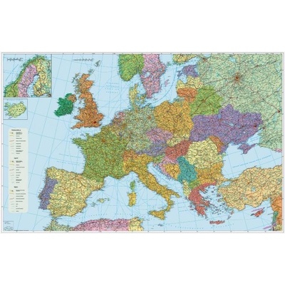 STIEFEL Mapa Európa-cestná sieť