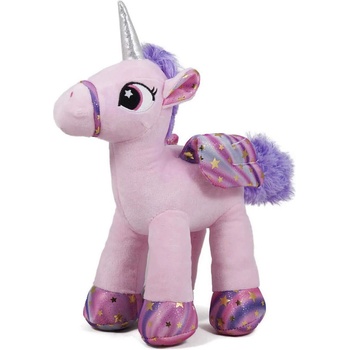 Плюшено пони еднорог с пърхащи крила