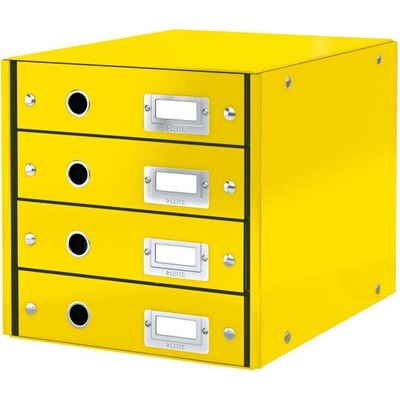Leitz Click&Store box 4 zásuvky žltý