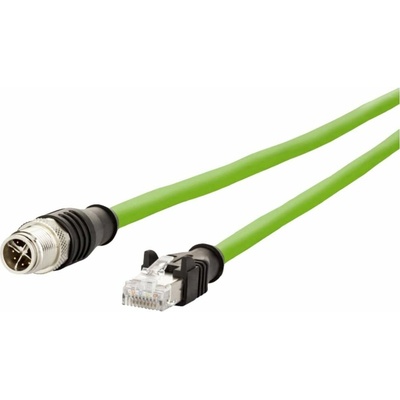 Metz Connect 142M2X15100 M12 CAT 6A S/FTP 10m zelený