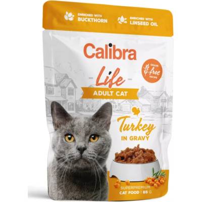 Calibra Cat Life Adult TURKEY GF kapsa in gravy 24x 85 g