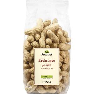 Alnatura Био печени фъстъци в черупка - 250 г