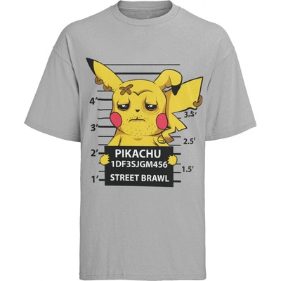 Hattree Anime pánske tričko z organickej bavlny Funny Pokemon Funny Schiggy Pikachu PIka