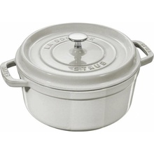 Staub Litinový hrnec s poklicí Cocotte 28 cm 6,7 l bílý lanýž 11028107