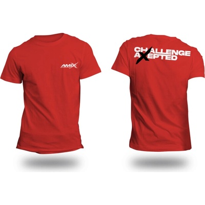 Amix Amix Nutrition Amix™ Tshirt Challenge Axepted Barva: Červená, Velikost: M