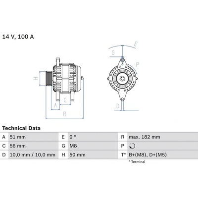 Alternátor BOSCH 0 986 043 680