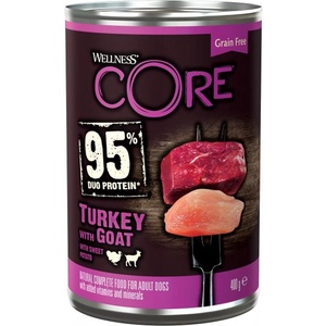 Wellness Core Dog 95% пуйка и коза 400 г