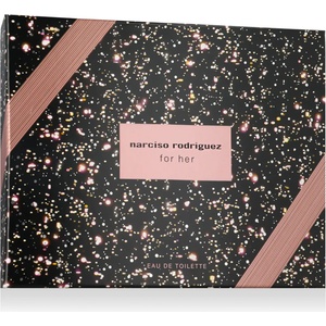 Narciso Rodriguez For Her комплект за жени Eau de Toilette 100 ml + Тоалетна вода MINI 10 ml + Лосио опция Starlight Cover