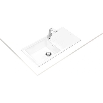 Teka Stone 60 L-TG БЯЛА Гранитна мивка, обръщаема, за шкаф 60 см (М.1020.БЯ)