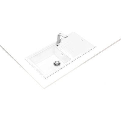 Teka Stone 60 L-TG БЯЛА Гранитна мивка, обръщаема, за шкаф 60 см (М.1020.БЯ)