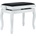 GEWA Piano Bench Deluxe Classic Дървена табуретка за пиано White Gloss (130350)
