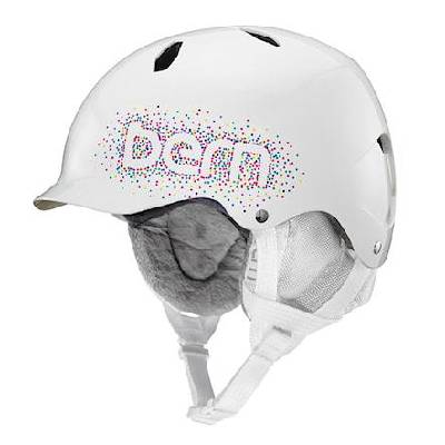 Bern helma Bandito - gloss white confetti logo S (52-55,5cm)