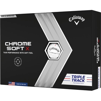 Callaway Chrome Soft X 22 Triple Track bílé 3 ks