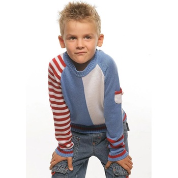 Image 1 of Zfashion Пуловер за момче в бяло, синьо и червено z-06/07