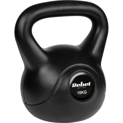 REBEL ACTIVE Bitumenový kettlebell 18 kg
