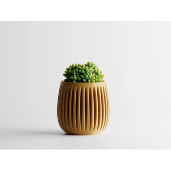 Кашпа Columna Малка, 101x101xH100мм- Златна
