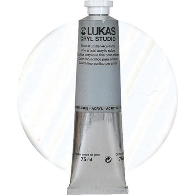 LUKAS Cryl Studio АКРИЛНА боя Flourescent Reflex White 75 ml 1 бр (46010010)