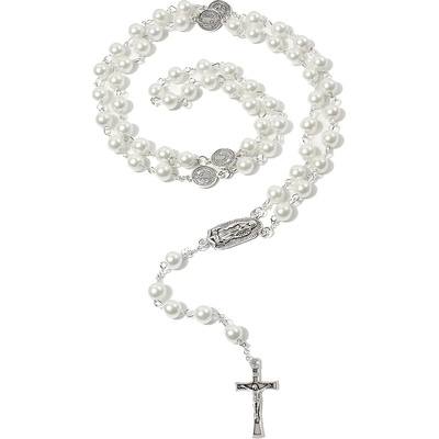 HARAHU Колие Pearl Cross - Бял KP29865 (29865)