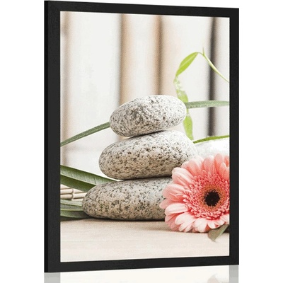Plakát meditační a wellness zátiší - 20x30 silver