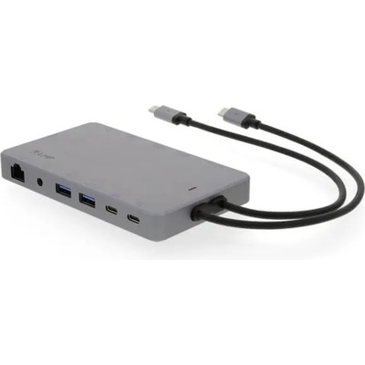 LMP USB-C Display Dock 2 - мултифункционален хъб за свързване на допълнителна периферия за компютри с USB-C (тъмносив)