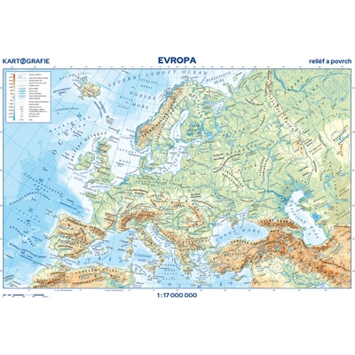 Kartografie PRAHA, a. s. Evropa – příruční mapa, 9. vydání