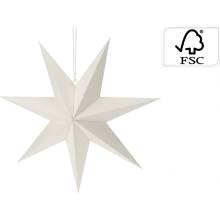 Koopman International Dekorácia hviezda 60 cm biela papierová