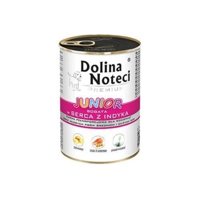 Dolina Noteci Premium Small Breed Junior Dog Turkey Hearts & Goose Liver 400 g