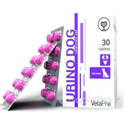 VetaPro UrinoDog doplnok pre psy s infekciami dolných močových ciest 30 tbl