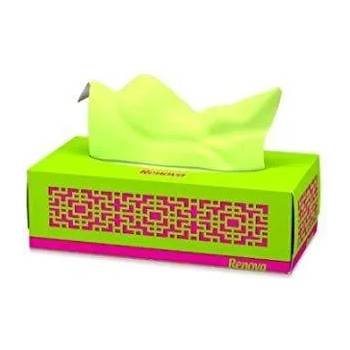 Ренова кърпи за лице 3 пластови 80 бр. /опаковка зелени