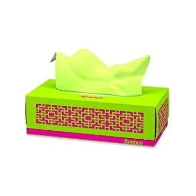 Ренова кърпи за лице 3 пластови 80 бр. /опаковка зелени