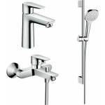 Hansgrohe Комплект за мивка, вана и душ Hansgrohe Talis E хром (HansgrohePack7)