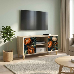 vidaXL ТВ шкаф LOCHEM 102 x 33 x 50 см Сонома Инженерна дървесина (8007030)