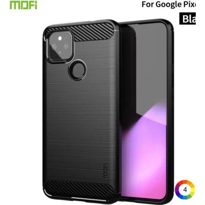 Google Pixel 5a 5G Удароустойчив MOFI Carbon Fiber Калъф и Протектор