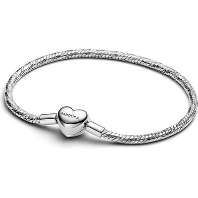 PANDORA Náramok Moments s gravírovateľným srdiečkom 16 cm 594236C00-16