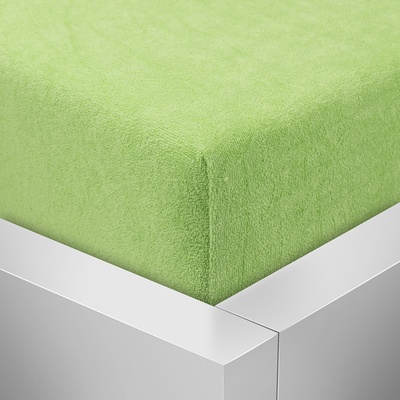 Top prostěradla.cz froté prostěradlo Premium světle zelené 90x200