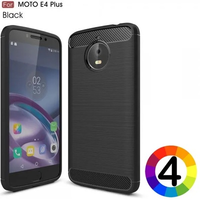 Motorola Moto E4 Plus Удароустойчив Carbon Fiber Калъф и Протектор