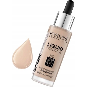 EVELINE COSMETICS Liquid Control HD Tekutý make-up s kapátkem 005 IVORY 32 ml