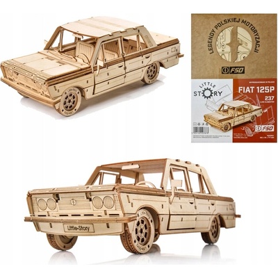 Little Story Drevené 3D puzzle Fiat 125p 237 ks