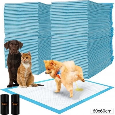 Purlov 21601 Tréningové absorpčné podložky pre psov 60 x 60 cm 100 ks