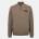 Jack Wills Men's Americano Cotton Long Sleeve Oversized Fit 1/4 Zip Fleece - Fawn