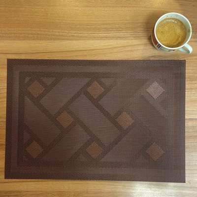 TiaHome Prostírání Deluxe pod talíř Kendrick hnědá 35x45cm
